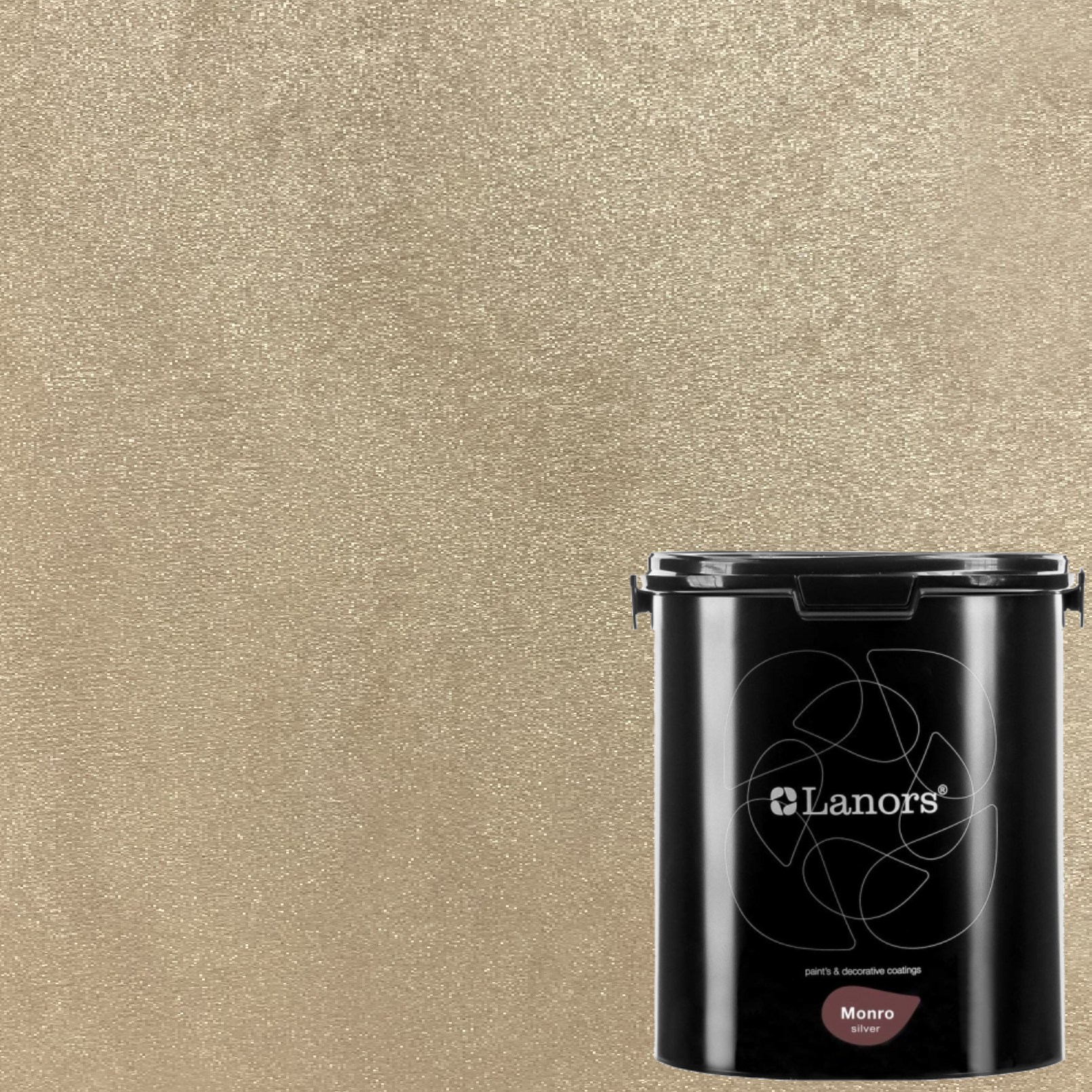 Краска декоративная Lanors Monro Silver MS_045 3 кг