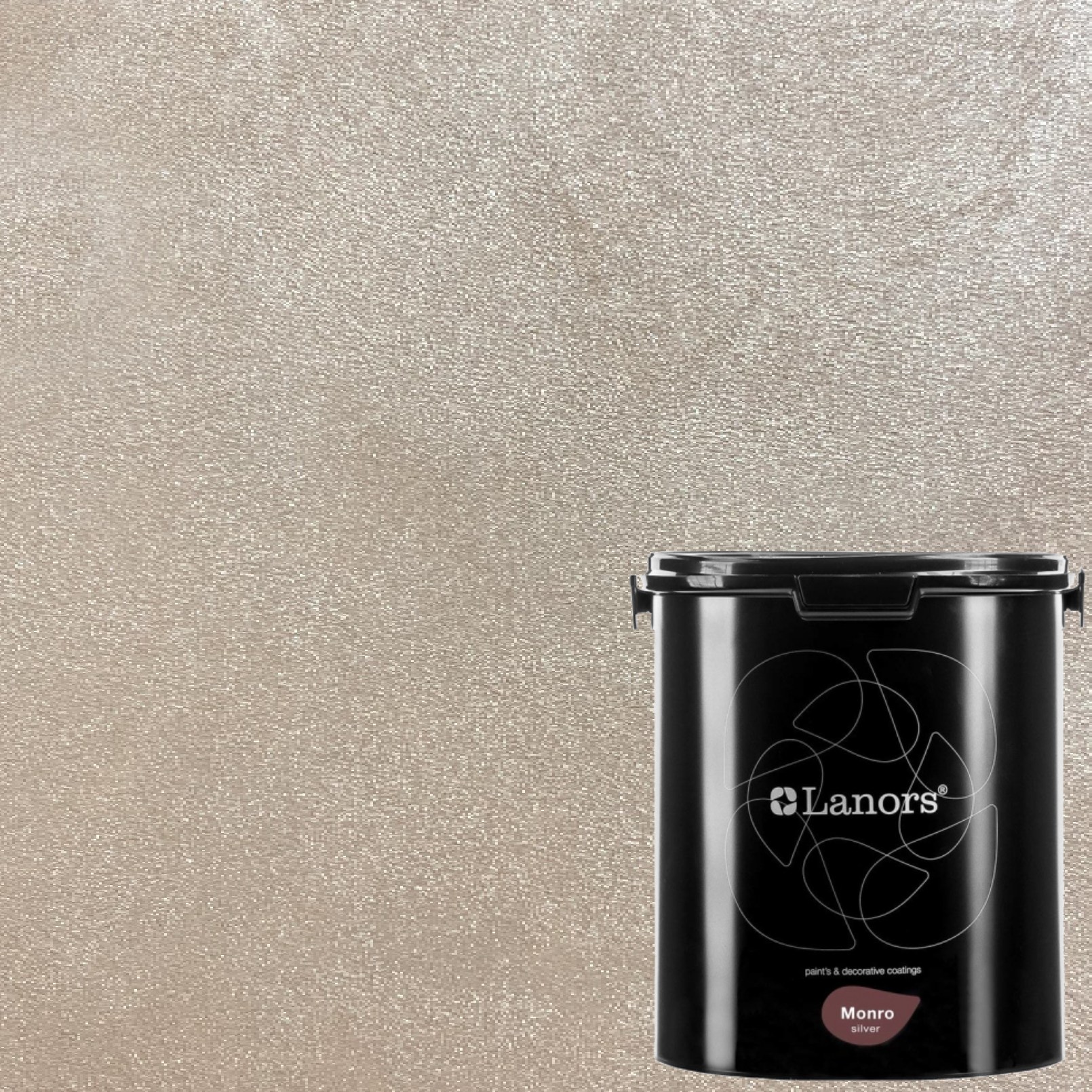 Краска декоративная Lanors Monro Silver MS_046 3 кг Краска декоративная Lanors Monro Silver MS_046 3 кг