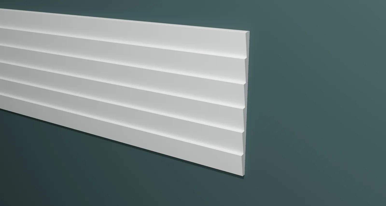 Стеновая панель из полистирола под покраску Decor-Dizayn Грани DD906 2000×180×10