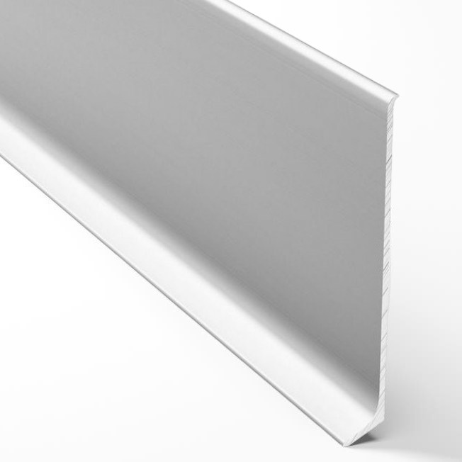 Плинтус алюминиевый Bonkeel ПЛ100 серебро люкс  2500×95,1×11,2