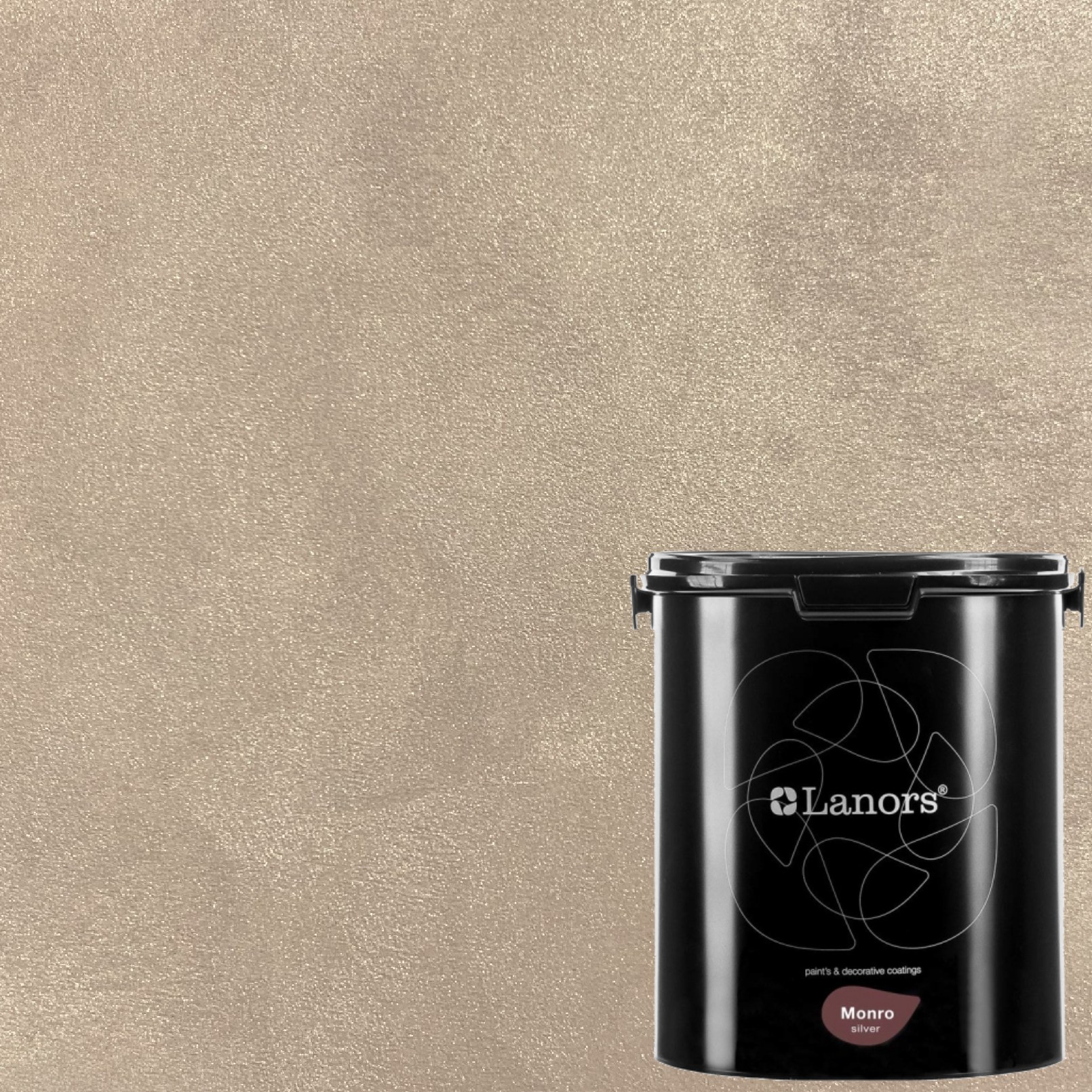 Краска декоративная Lanors Monro Silver MS_049 3 кг Краска декоративная Lanors Monro Silver MS_049 3 кг