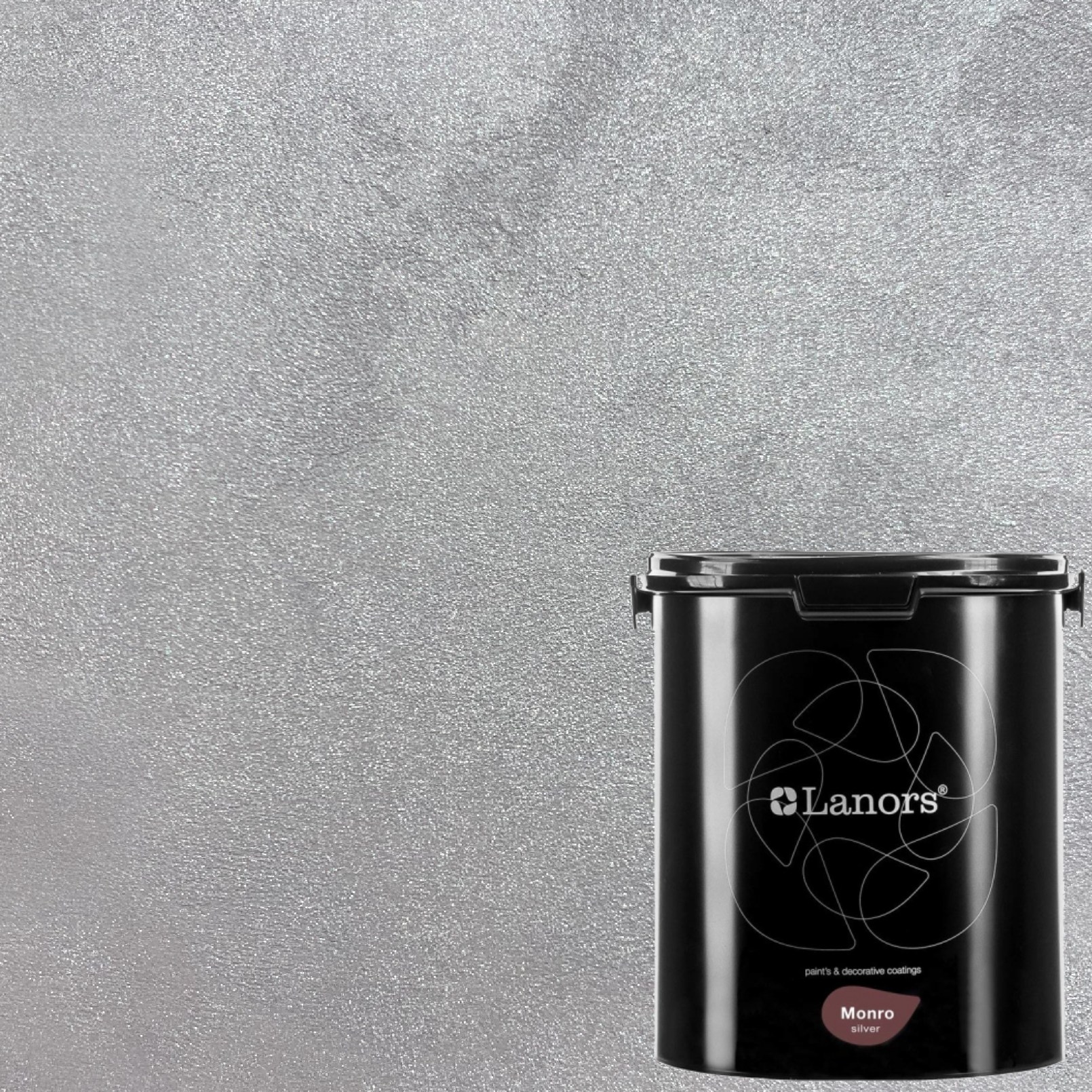 Краска декоративная Lanors Monro Silver MS_054 3 кг Краска декоративная Lanors Monro Silver MS_054 3 кг