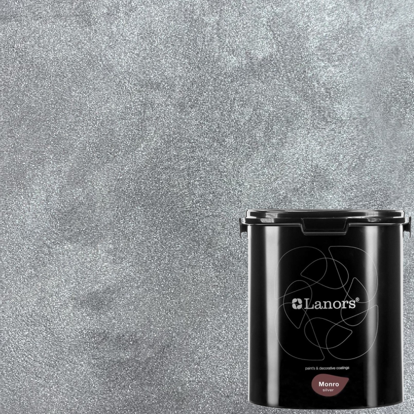 Краска декоративная Lanors Monro Silver MS_055 3 кг Краска декоративная Lanors Monro Silver MS_055 3 кг