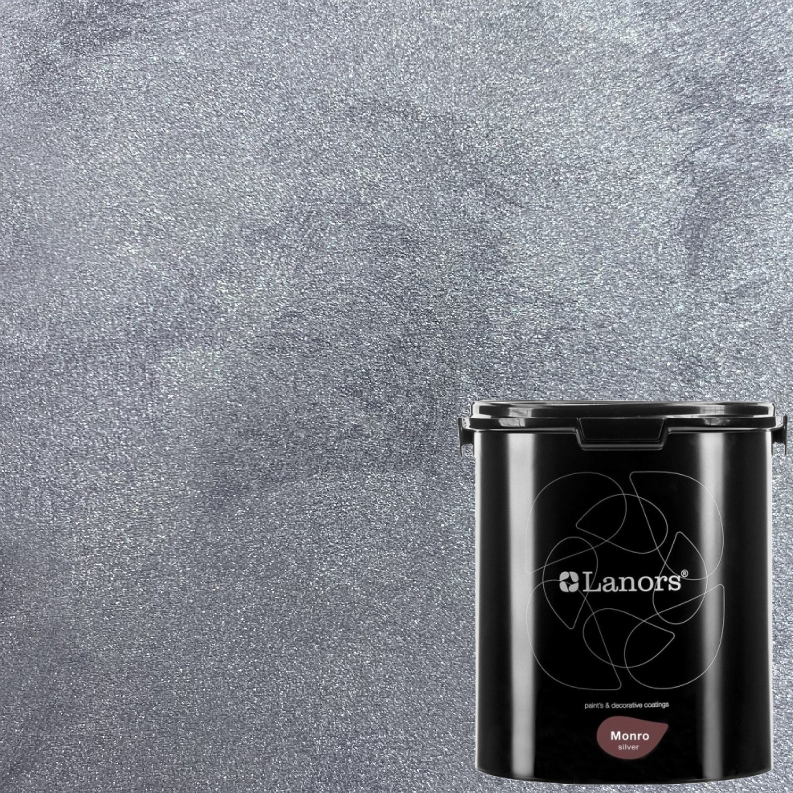 Краска декоративная Lanors Monro Silver MS_056 3 кг Краска декоративная Lanors Monro Silver MS_056 3 кг