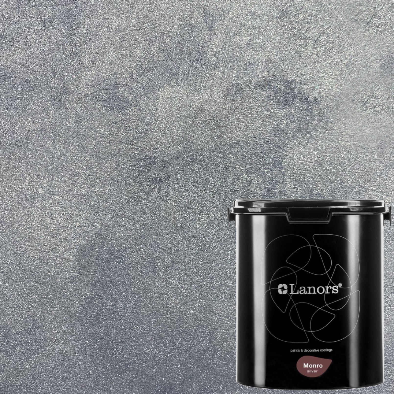 Краска декоративная Lanors Monro Silver MS_059 3 кг Краска декоративная Lanors Monro Silver MS_059 3 кг