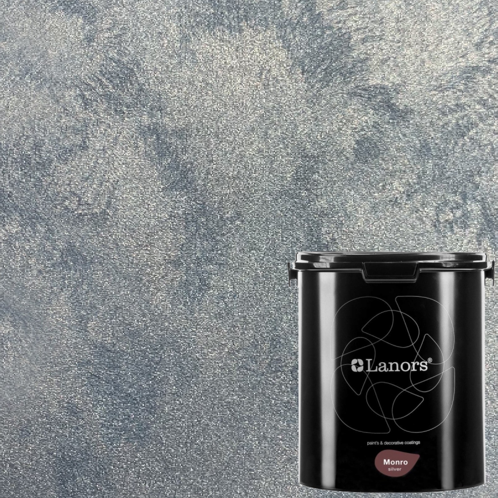 Краска декоративная Lanors Monro Silver MS_060 3 кг