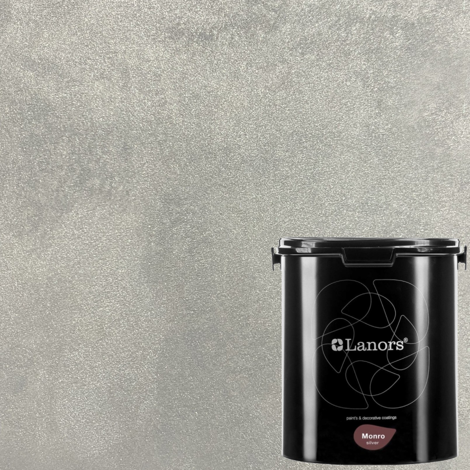 Краска декоративная Lanors Monro Silver MS_061 3 кг Краска декоративная Lanors Monro Silver MS_061 3 кг