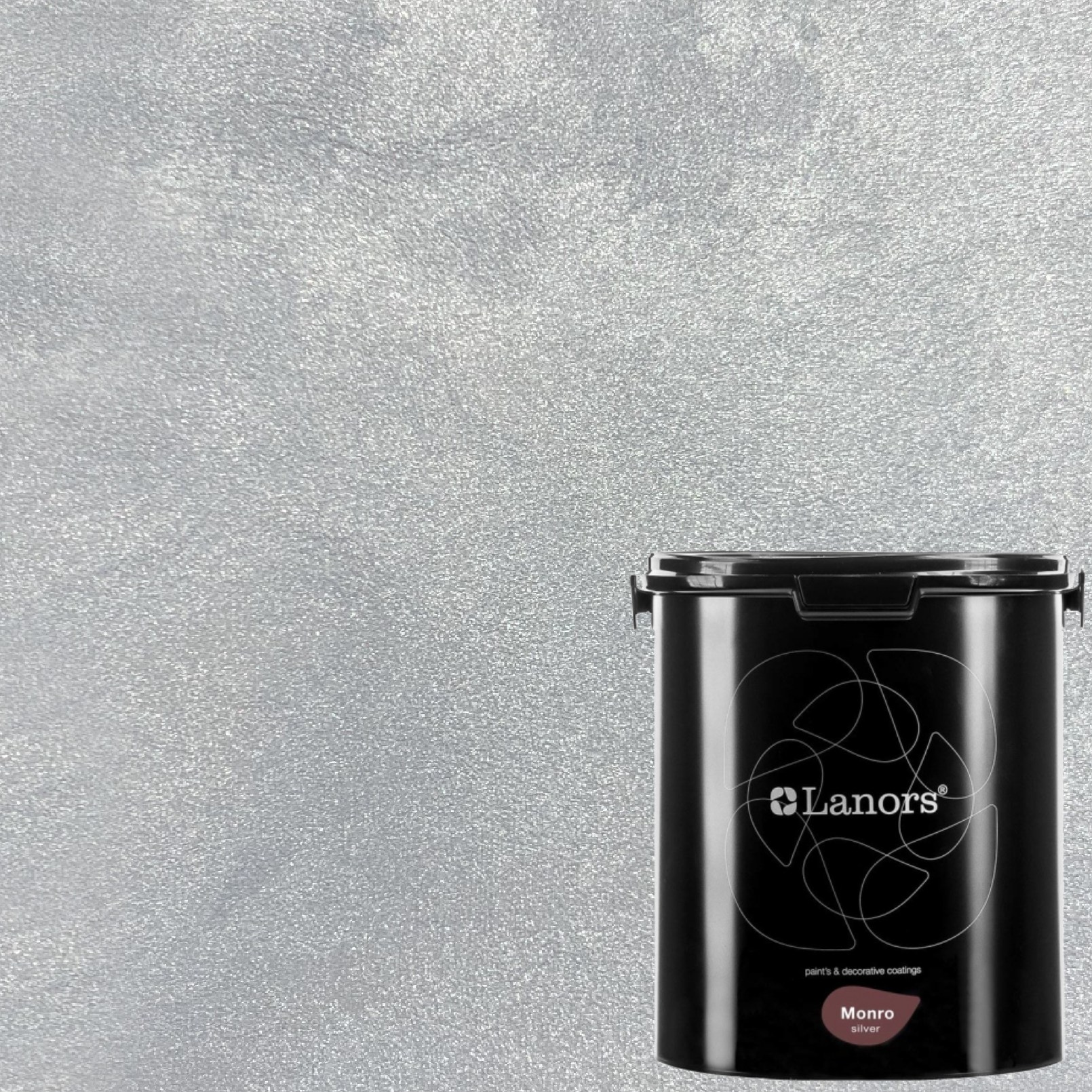 Краска декоративная Lanors Monro Silver MS_062 3 кг Краска декоративная Lanors Monro Silver MS_062 3 кг