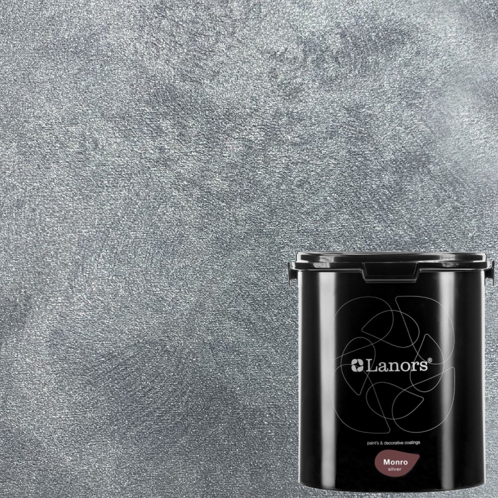 Краска декоративная Lanors Monro Silver MS_063 3 кг Краска декоративная Lanors Monro Silver MS_063 3 кг