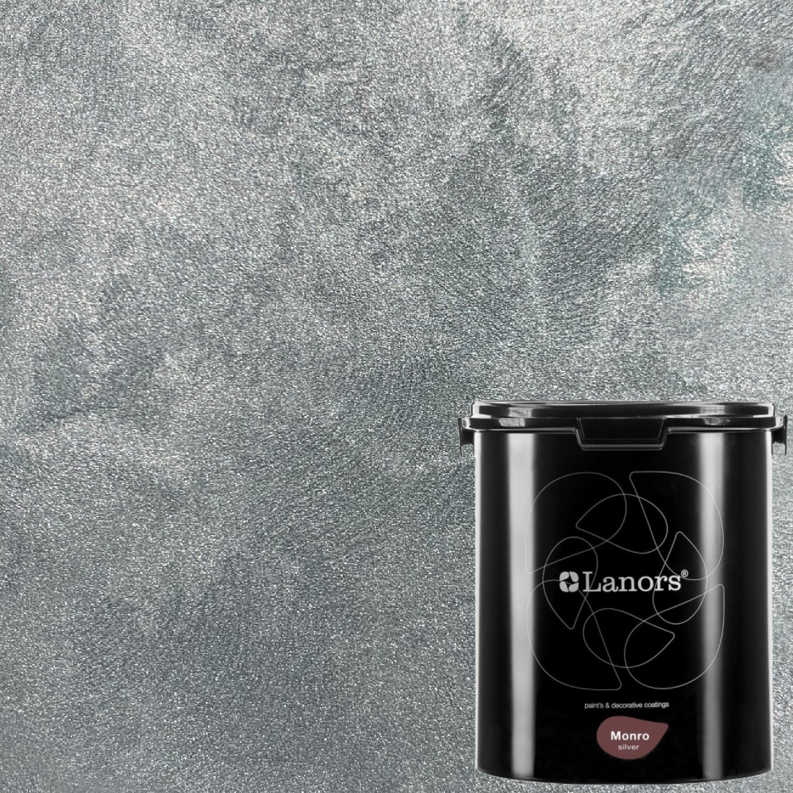 Краска декоративная Lanors Monro Silver MS_067 3 кг