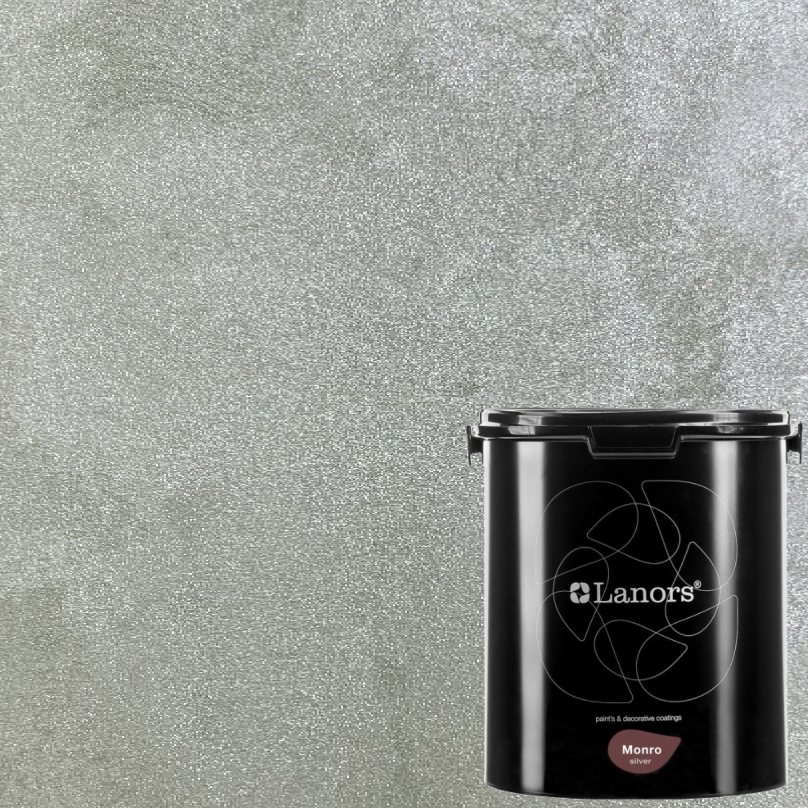 Краска декоративная Lanors Monro Silver MS_071 3 кг Краска декоративная Lanors Monro Silver MS_071 3 кг