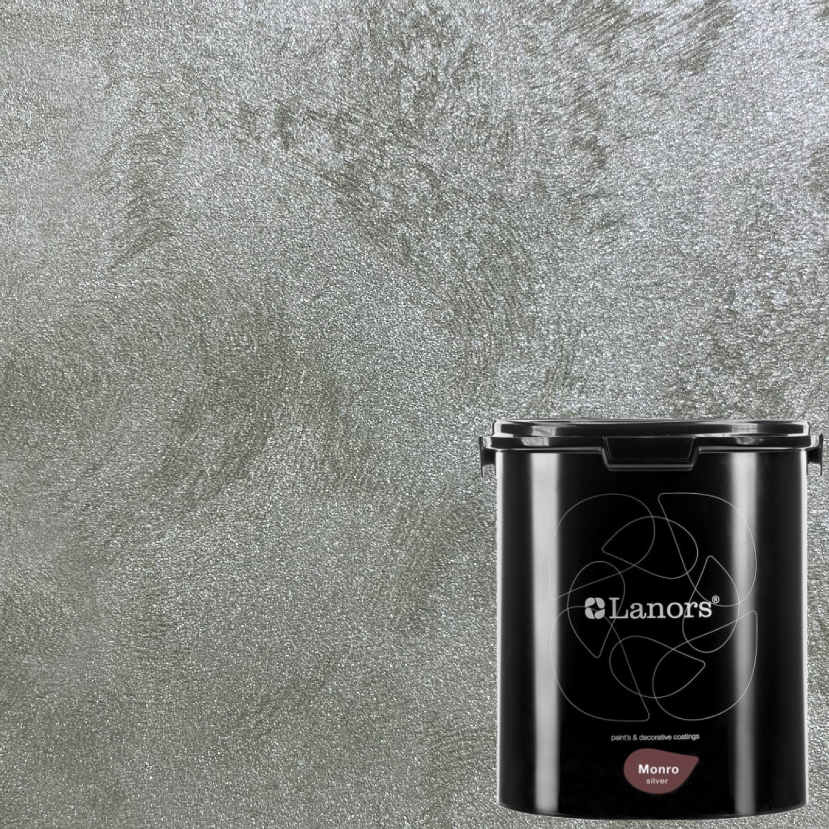 Краска декоративная Lanors Monro Silver MS_072 3 кг