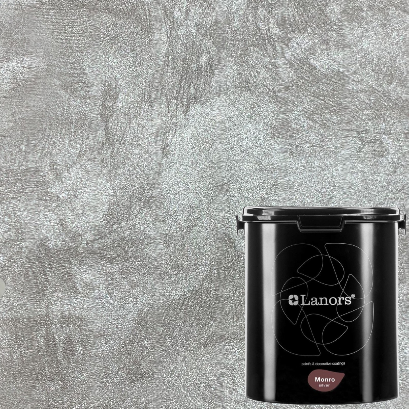 Краска декоративная Lanors Monro Silver MS_076 3 кг