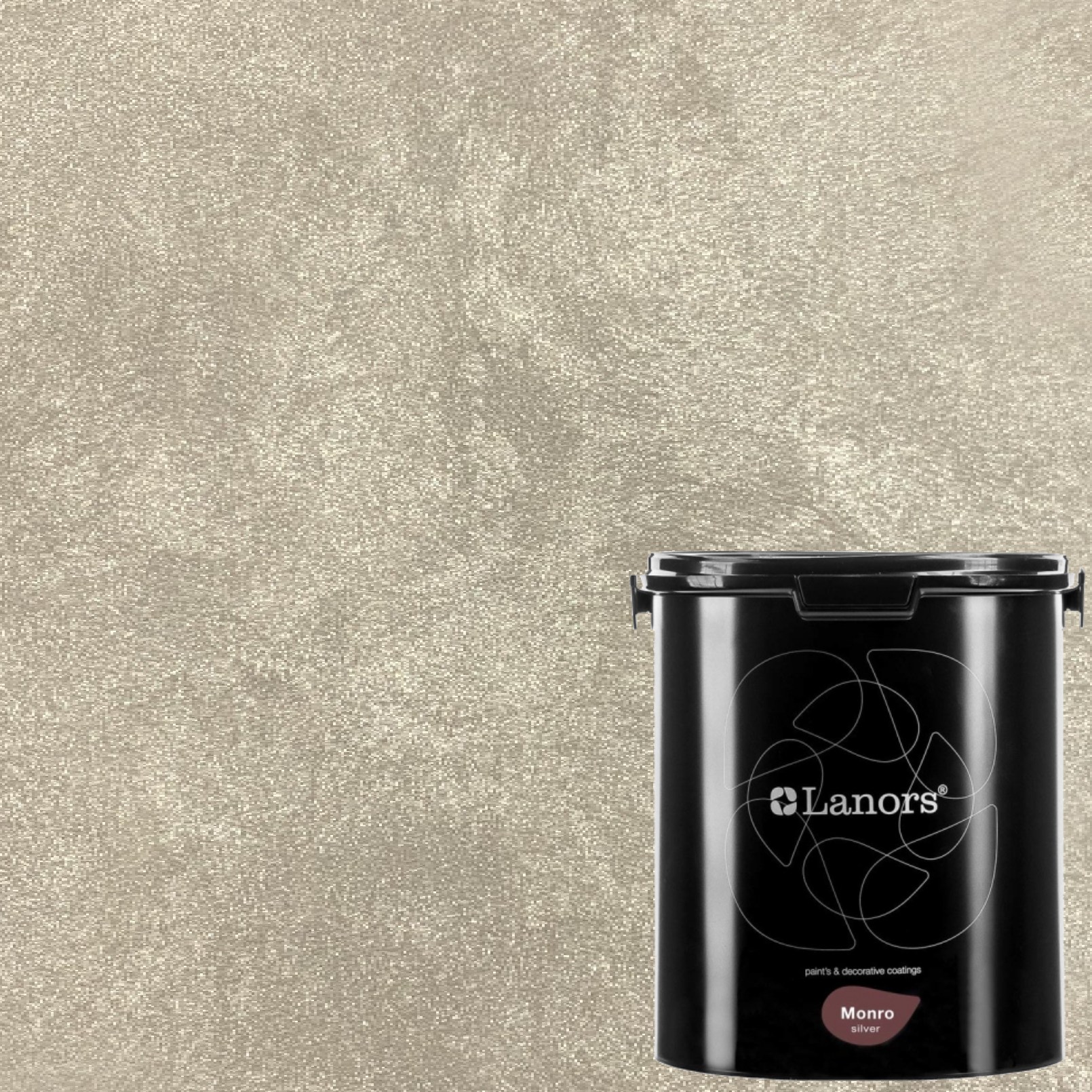 Краска декоративная Lanors Monro Silver MS_077 3 кг