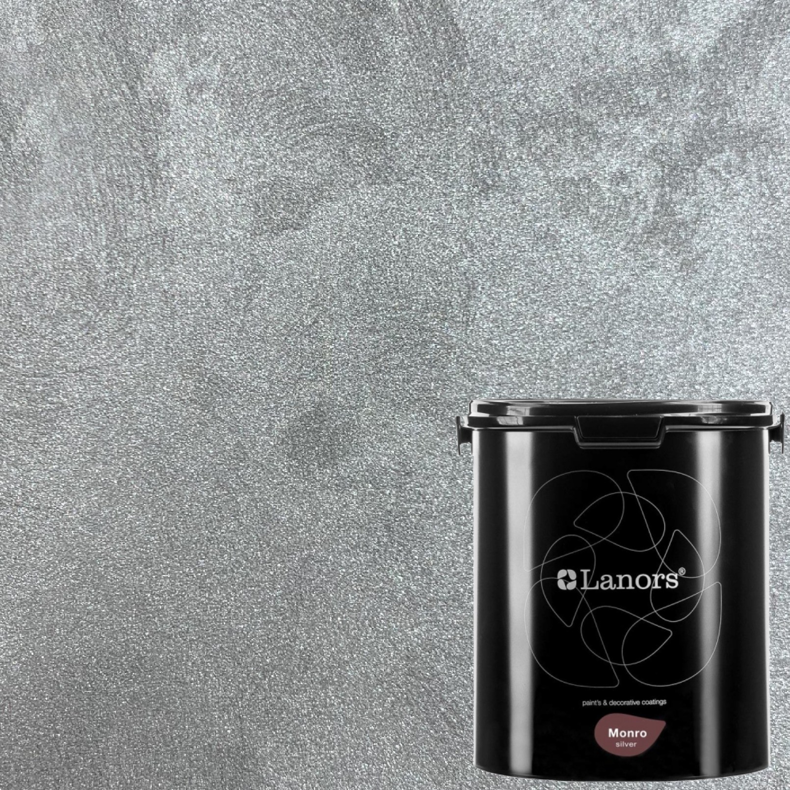 Краска декоративная Lanors Monro Silver MS_080 3 кг Краска декоративная Lanors Monro Silver MS_080 3 кг