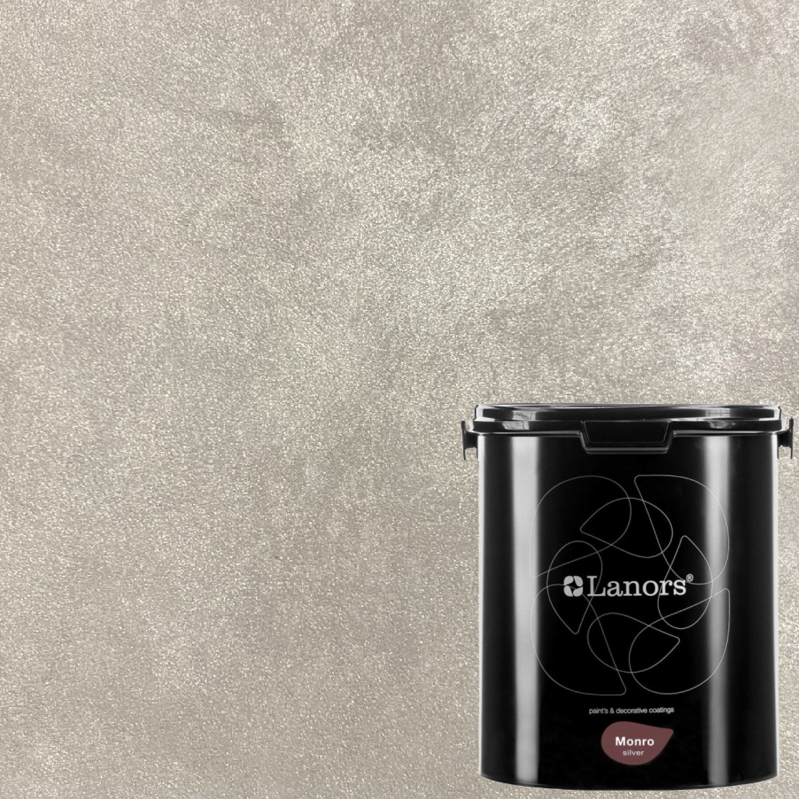 Краска декоративная Lanors Monro Silver MS_081 3 кг Краска декоративная Lanors Monro Silver MS_081 3 кг