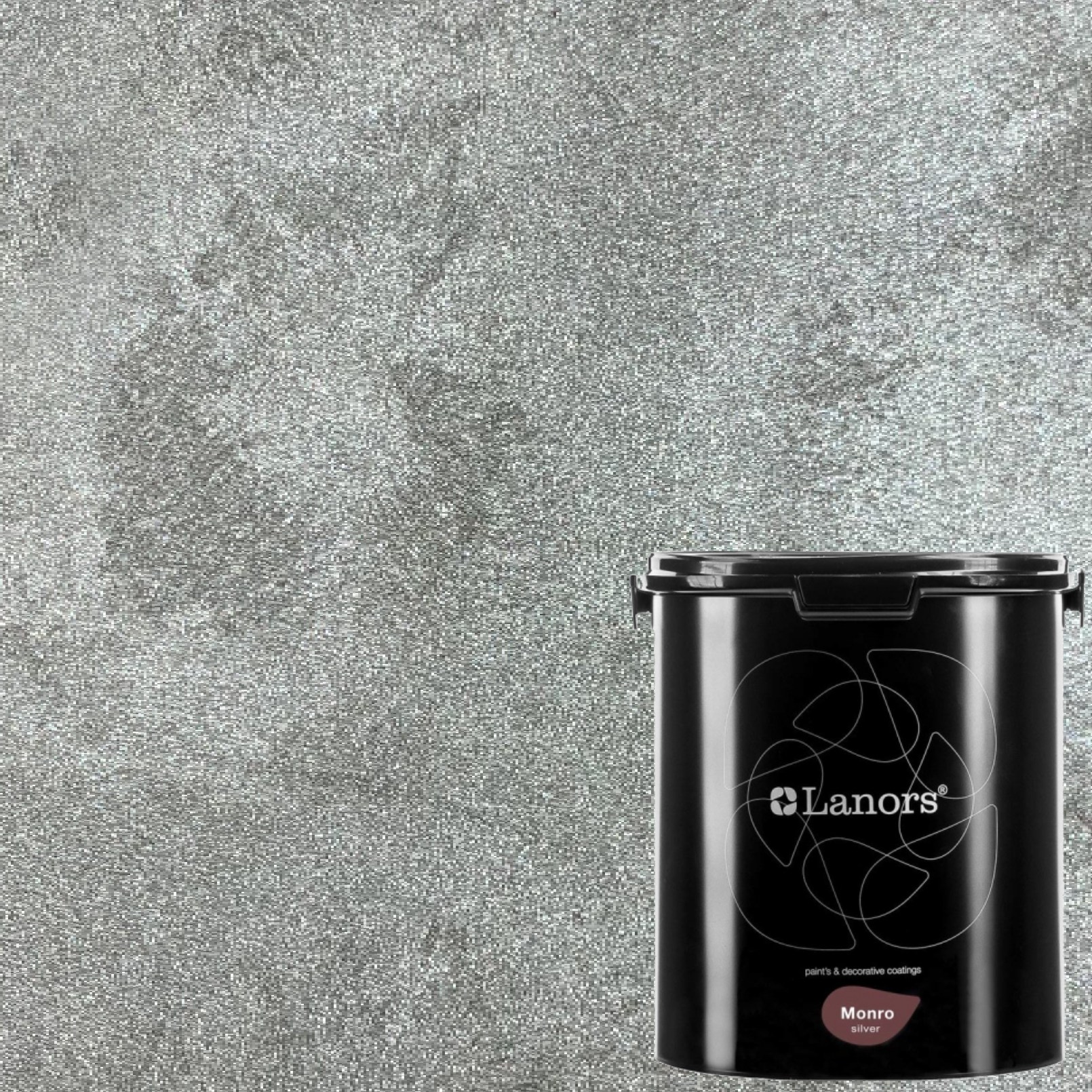 Краска декоративная Lanors Monro Silver MS_084 3 кг Краска декоративная Lanors Monro Silver MS_084 3 кг