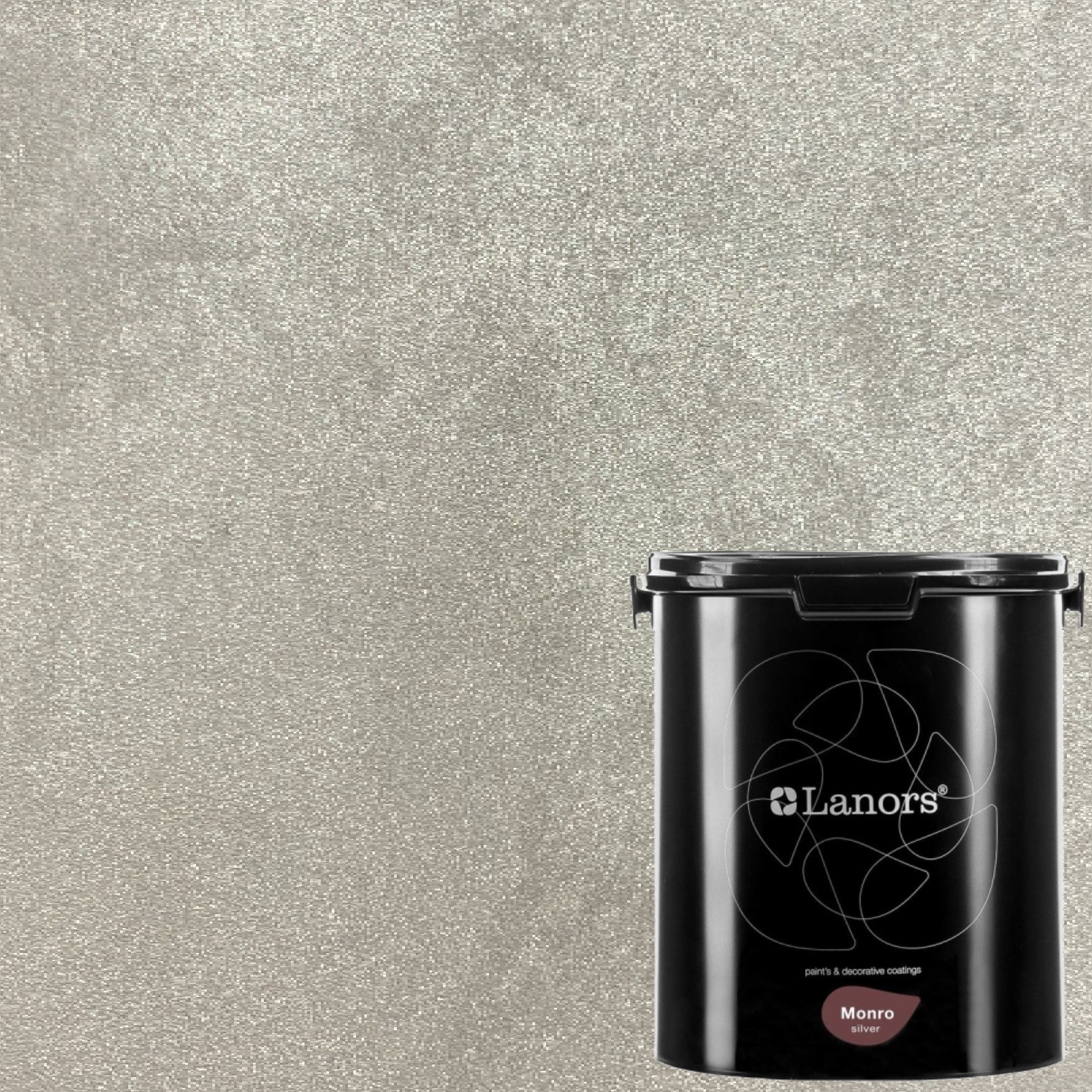 Краска декоративная Lanors Monro Silver MS_086 3 кг Краска декоративная Lanors Monro Silver MS_086 3 кг