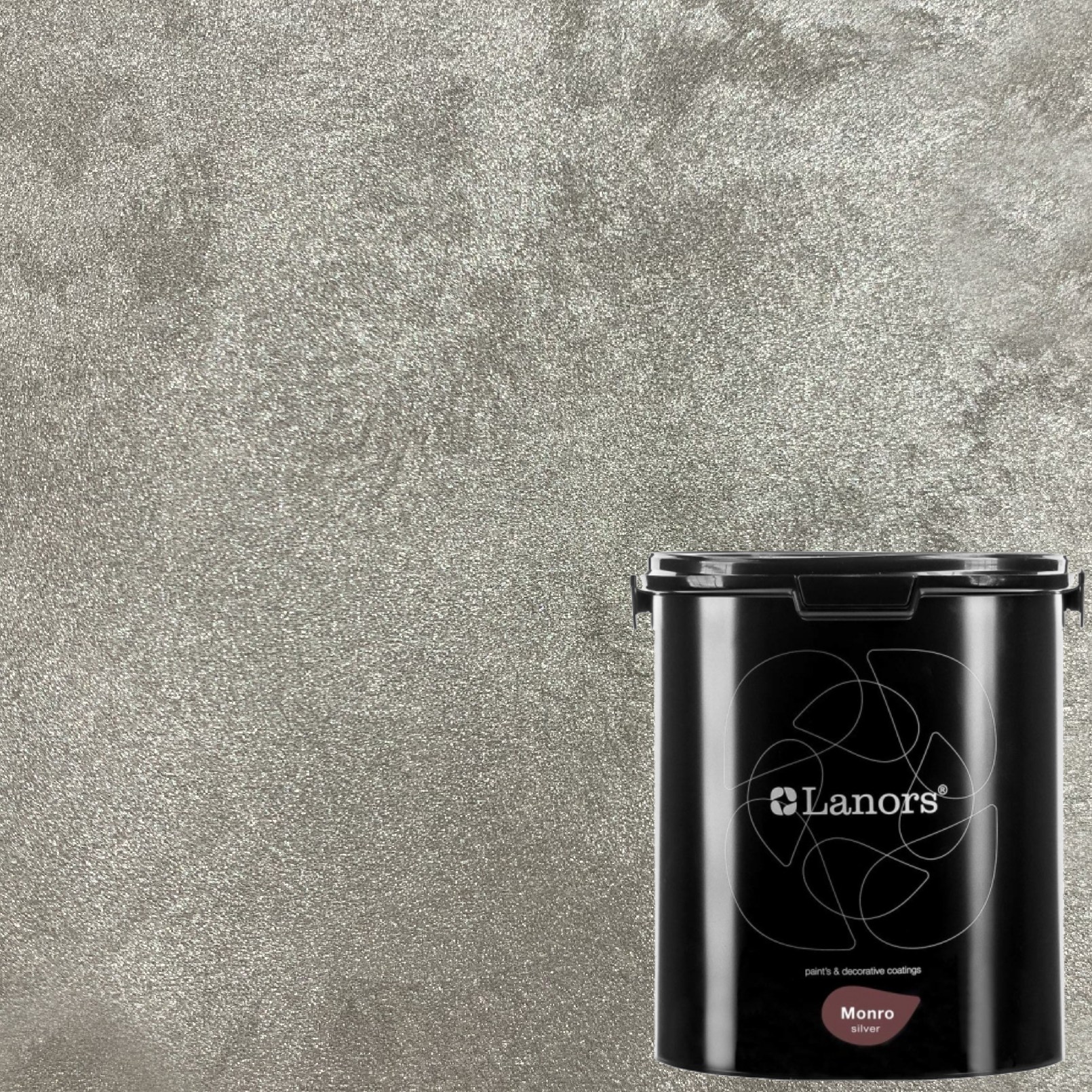 Краска декоративная Lanors Monro Silver MS_087 3 кг Краска декоративная Lanors Monro Silver MS_087 3 кг