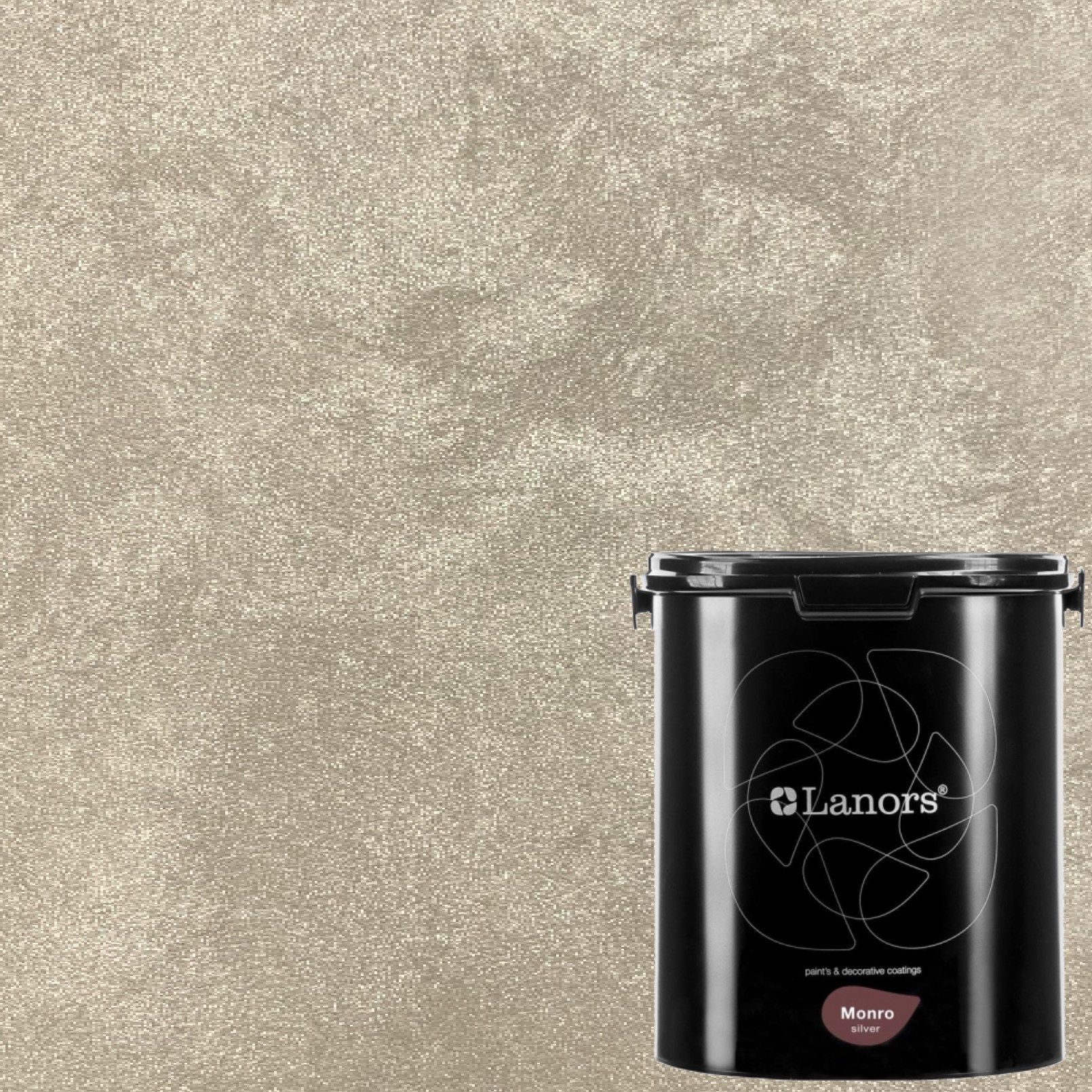Краска декоративная Lanors Monro Silver MS_089 3 кг