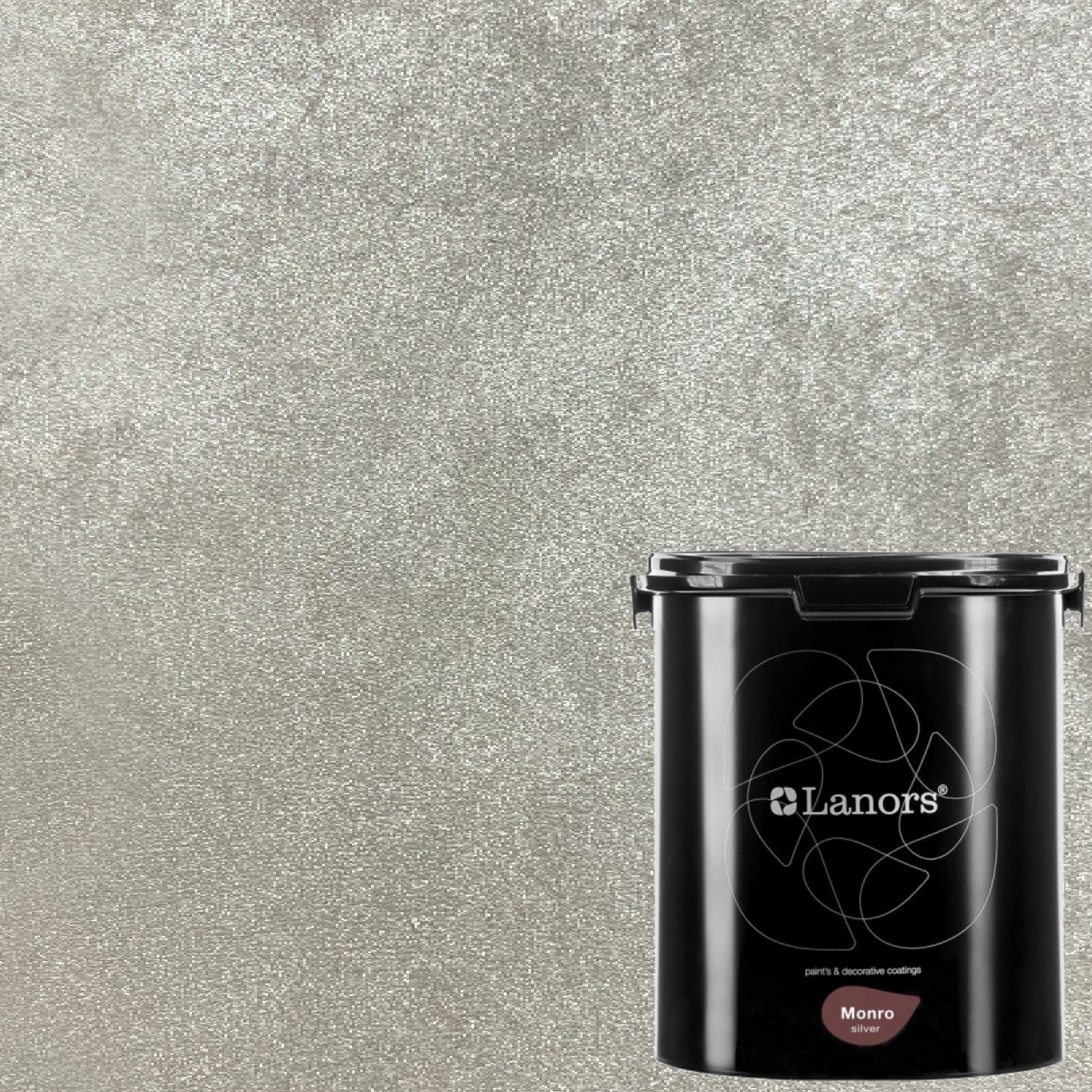 Краска декоративная Lanors Monro Silver MS_090 3 кг