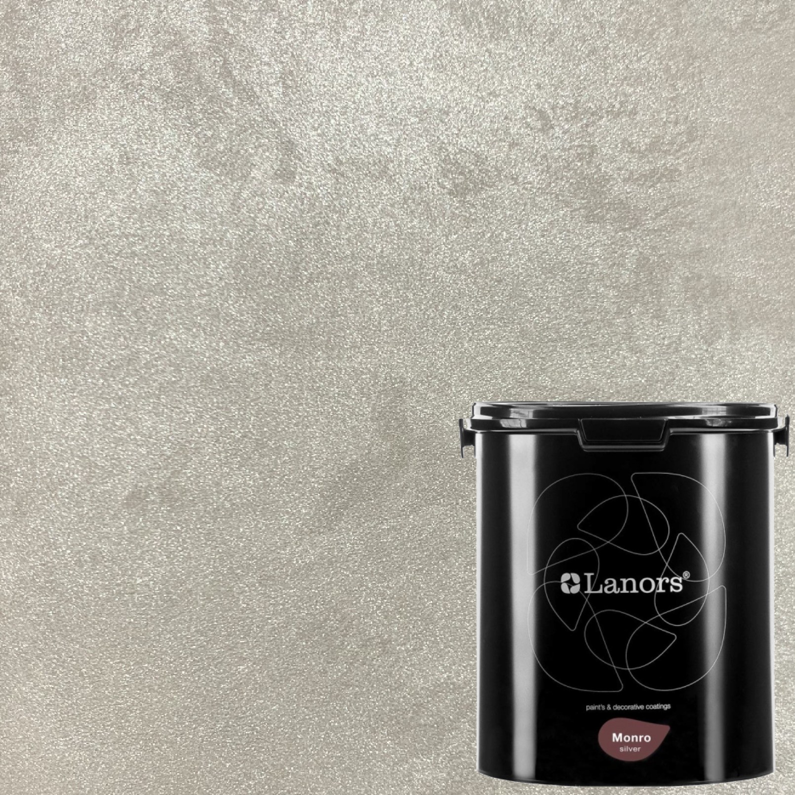 Краска декоративная Lanors Monro Silver MS_093 3 кг