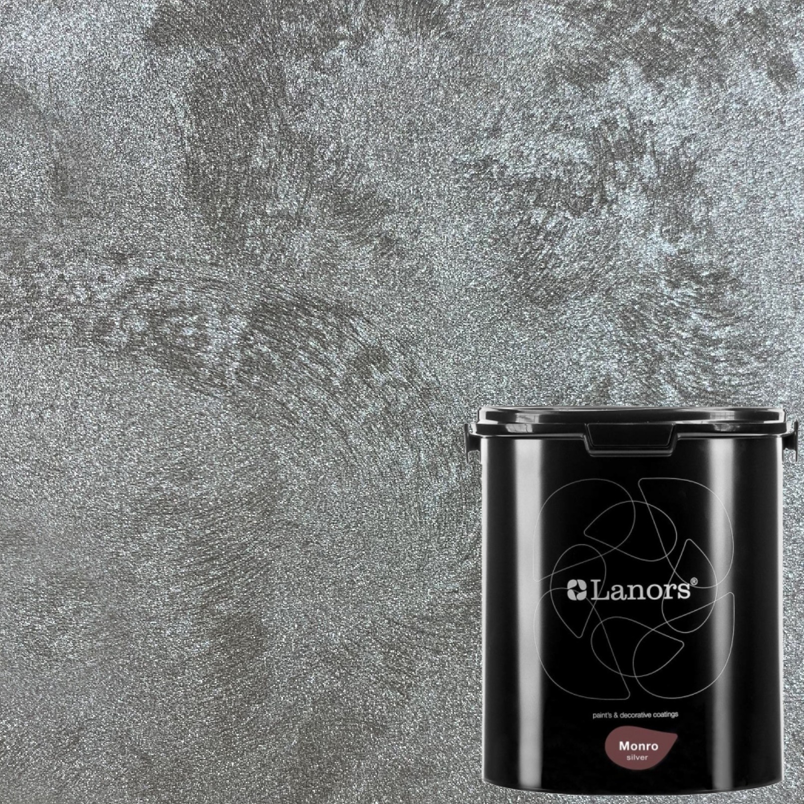 Краска декоративная Lanors Monro Silver MS_096 3 кг