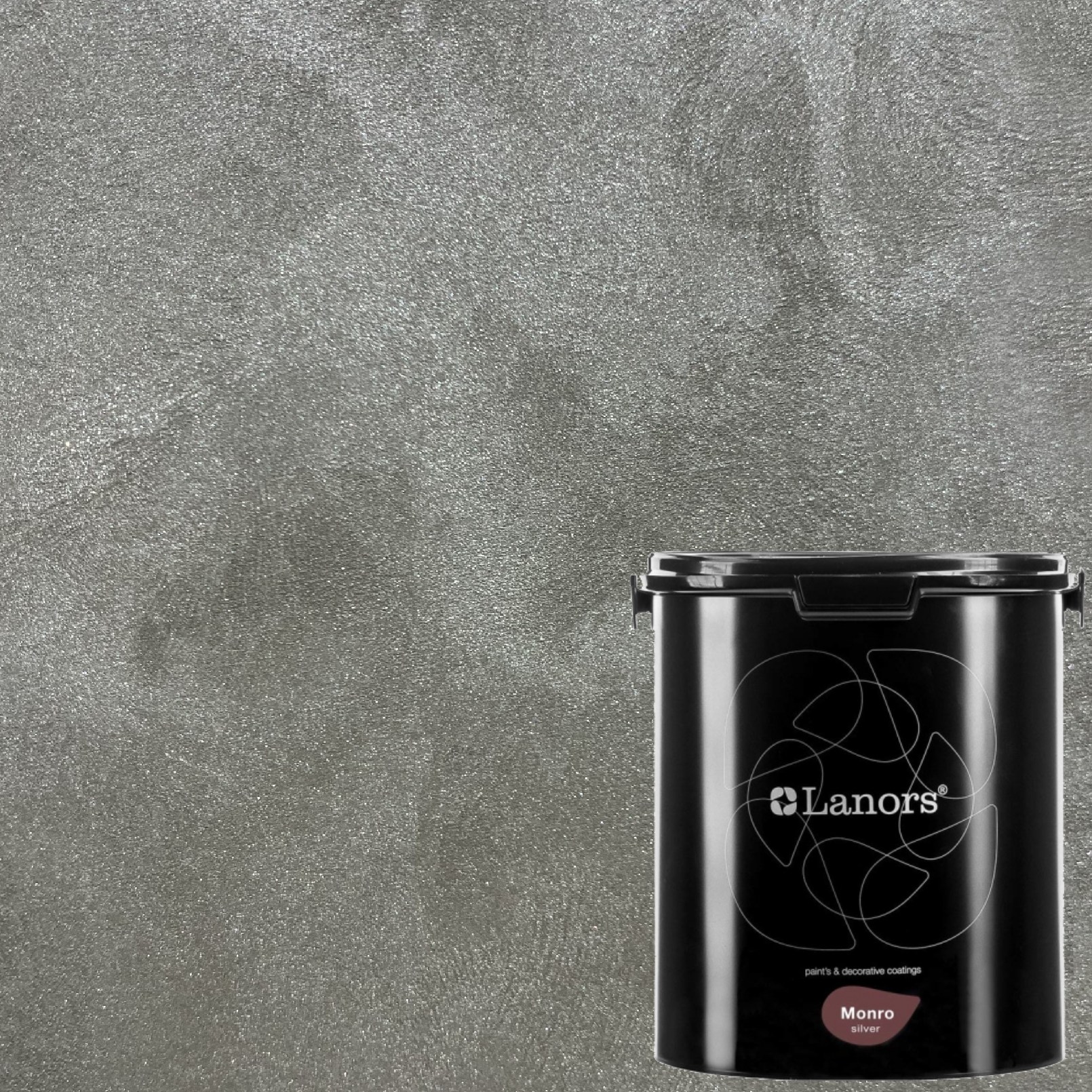 Краска декоративная Lanors Monro Silver MS_097 3 кг Краска декоративная Lanors Monro Silver MS_097 3 кг