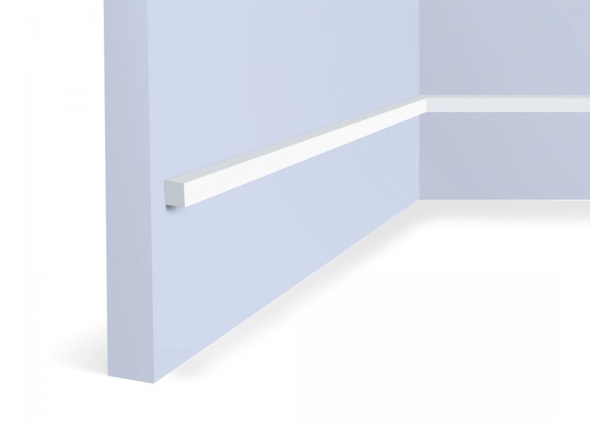 Молдинг из полистирола под покраску Hiwood D12V1 NP 2700×12×12