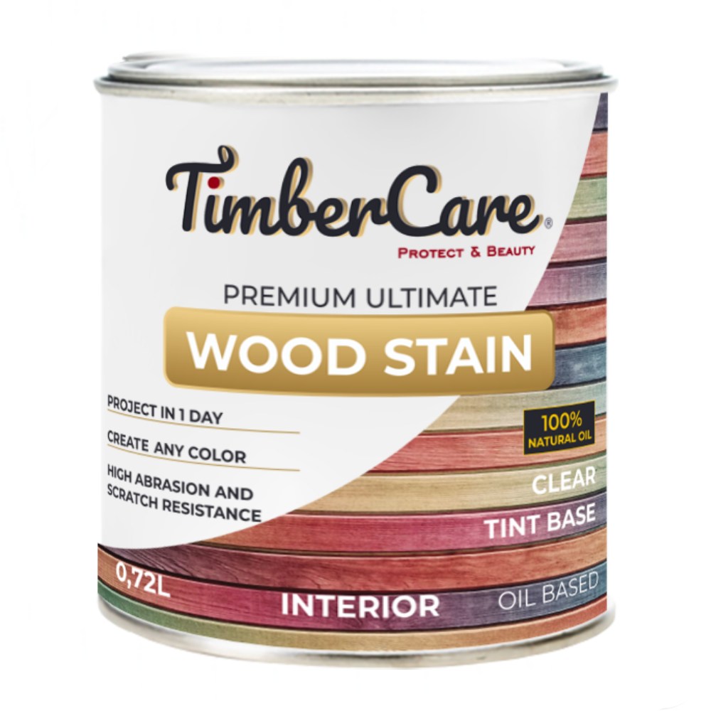 Масло для дерева TimberCare Wood Stain Бесцветное 350037 Clear Tint Base 0,72 л