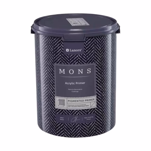 Грунтовка латексная под краску Lanors Mons Pigmented Primer акриловая на водной основе 2,5 л