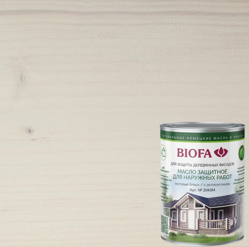 Масло для фасадов Biofa 2043М цвет 4313 Сливки 10 л