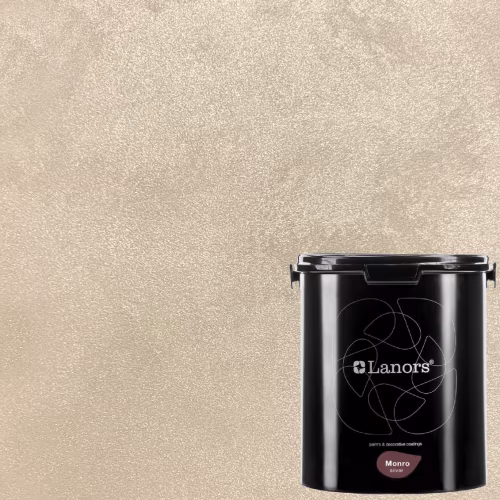Краска декоративная Lanors Monro Silver цвет MS_000 цвет базы 3 кг