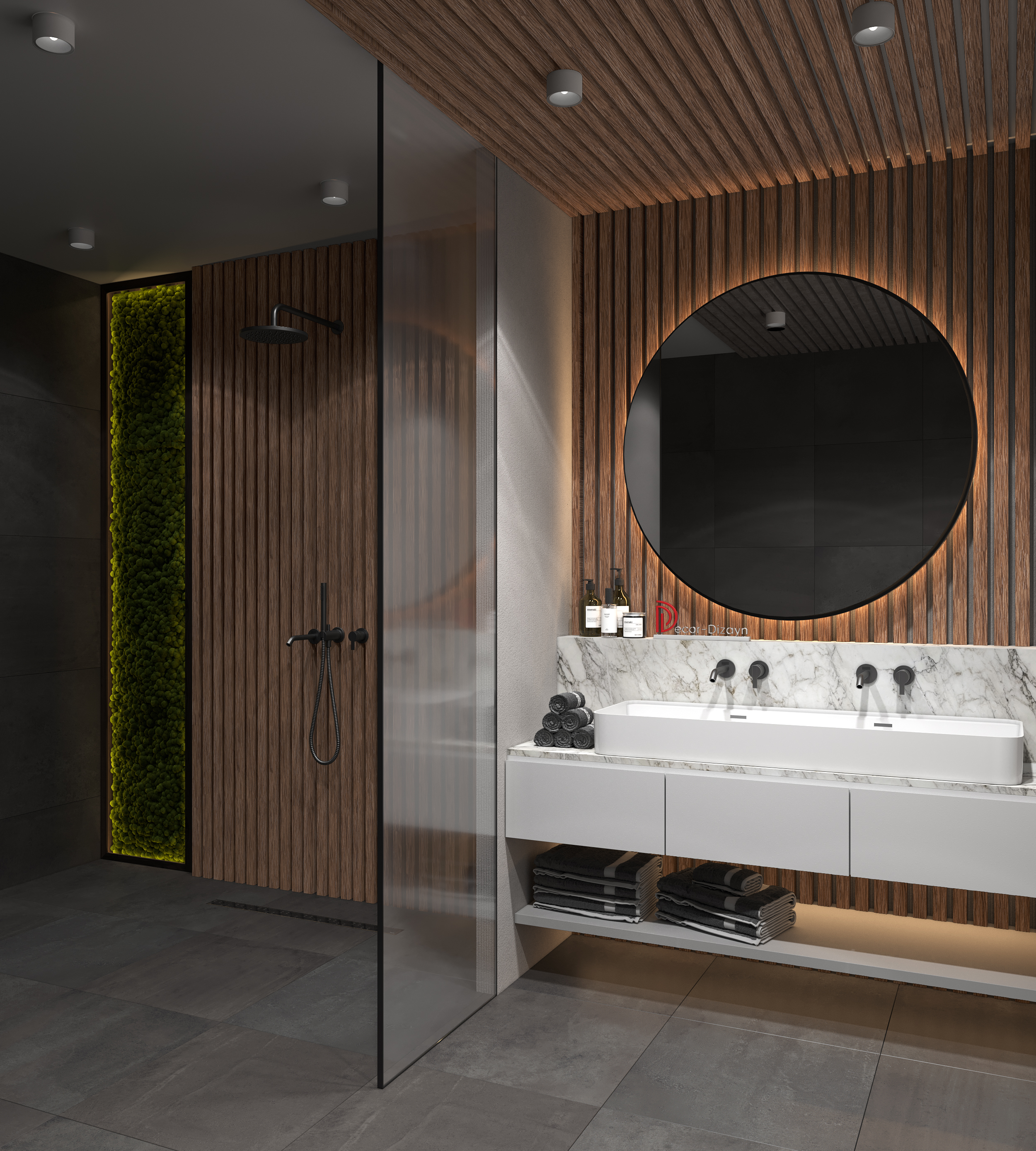 Рейка декоративная Decor-Dizayn 618-83SH 3000×40×15 фото в интерьере