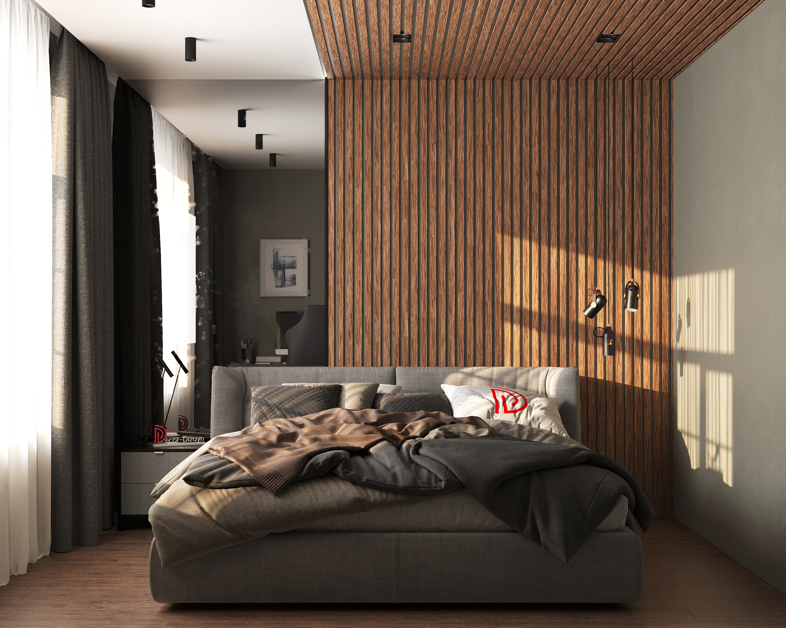 Рейка декоративная Decor-Dizayn 618-83SH 3000×40×15 фото в интерьере