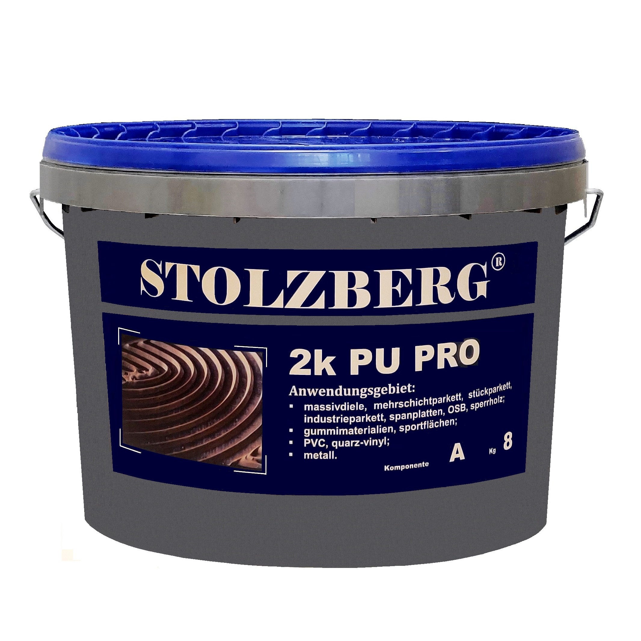 Клей для паркета Stolzberg 2К PU PRO полиуретановый 9 кг
