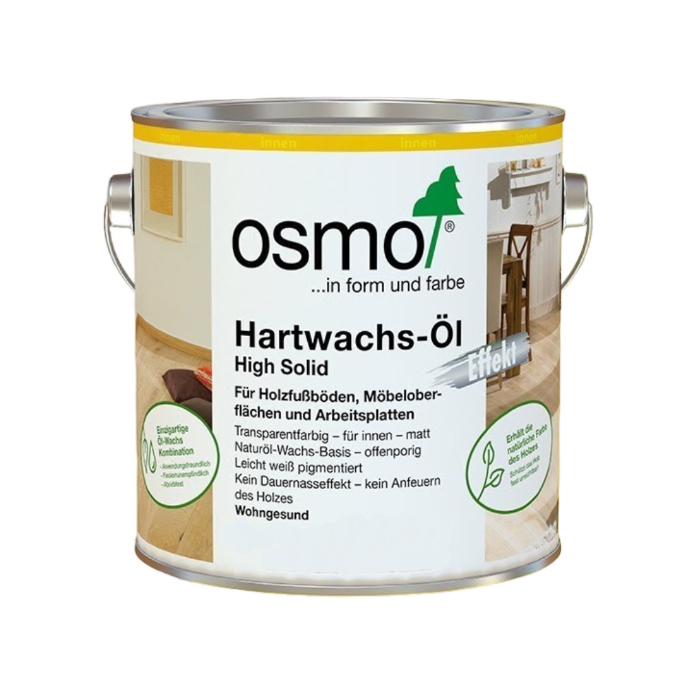 Масло с твердым воском для пола Osmo Hartwachs-Ol Effekt Natural цвет 3044 Необработанная древесина шелковисто-матовый 0,75 л