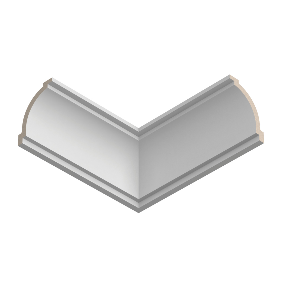 Потолочный плинтус ЛДФ под покраску Ultrawood CR 2340 i 2000×72×90