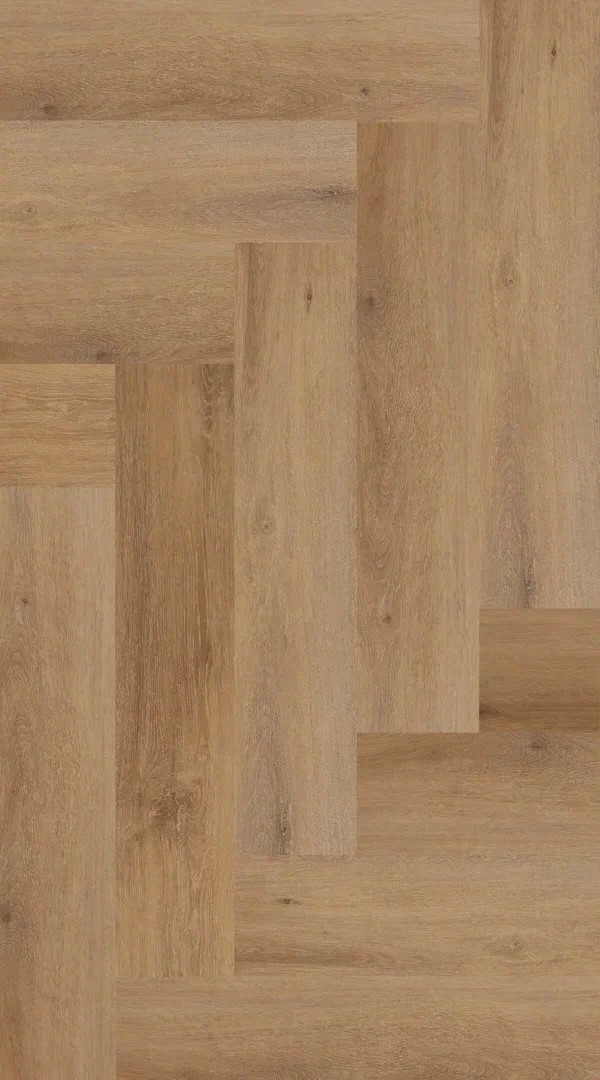 Кварцвиниловый SPC ламинат Floor Factor Herringbone Natural Oak HB.19 венгерская елка 675×135×5