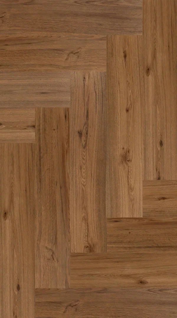 Кварцвиниловый SPC ламинат Floor Factor Herringbone Honey Oak HB.20 венгерская елка 675×135×5
