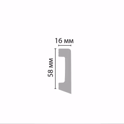 Плинтус Decomaster Бук светлый D234-72 2400×58×16