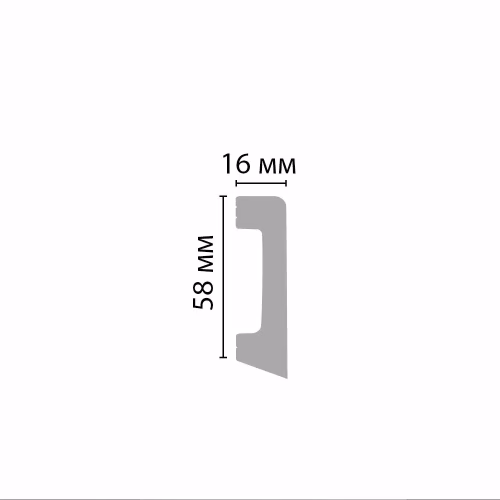 Плинтус Decomaster Бук светлый D234-72 2400×58×16