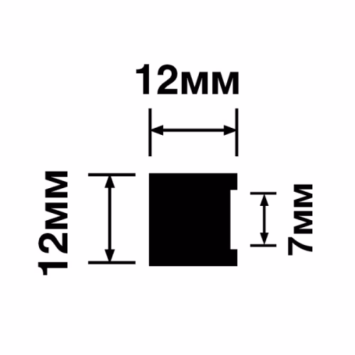 Молдинг из полистирола под покраску Hiwood MD12V1 2700×12×12