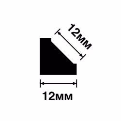 Молдинг из полистирола под покраску Hiwood D12V2 2700×12×12