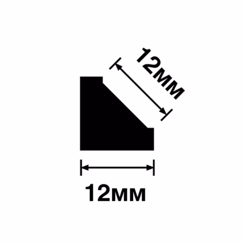 Молдинг из полистирола под покраску Hiwood D12V2 2700×12×12