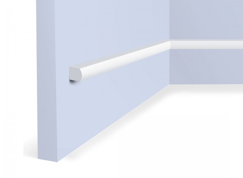 Молдинг из полистирола под покраску Hiwood D15V2 NP 2700×15×15