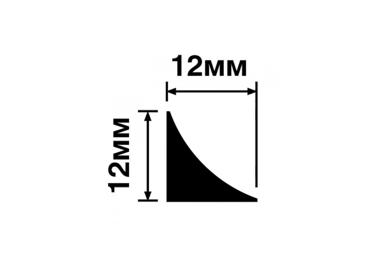 Молдинг из полистирола под покраску Hiwood TR12 2700×12×12