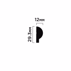 Финишный молдинг под покраску Hiwood LF135A NP 2700×29,3×12
