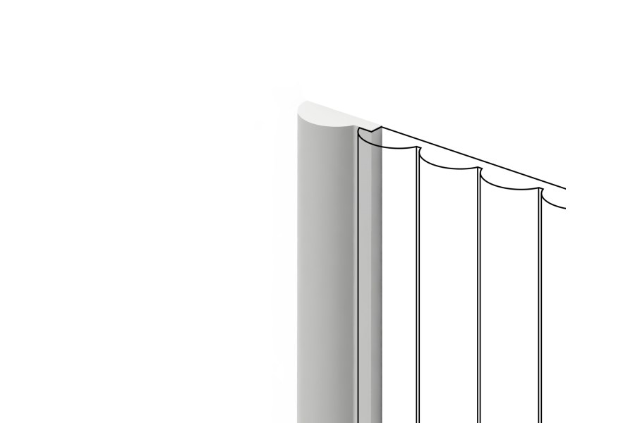 Финишный молдинг под покраску Hiwood LF135A NP 2700×29,3×12