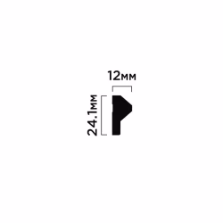 Финишный молдинг под покраску Hiwood LF136A NP 2700×24,1×12
